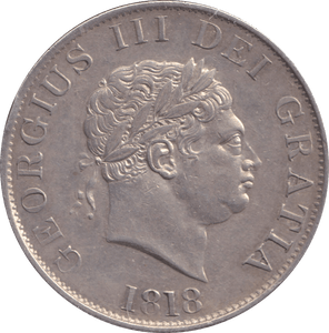 1818 HALFCROWN ( EF ) - HALFCROWN - Cambridgeshire Coins