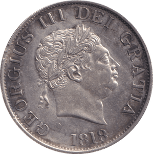 1818 HALFCROWN ( EF ) - HALFCROWN - Cambridgeshire Coins