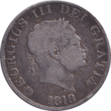 1818 HALFCROWN ( FINE ) - HALFCROWN - Cambridgeshire Coins