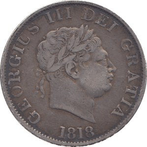1818 HALFCROWN ( GF ) - HALFCROWN - Cambridgeshire Coins