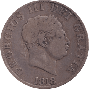 1818 HALFCROWN ( NF ) 2 - Halfcrown - Cambridgeshire Coins