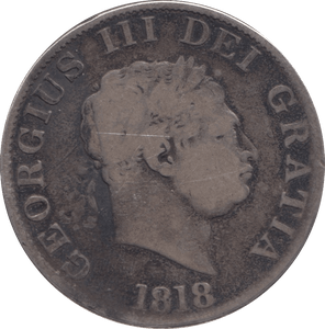 1818 HALFCROWN ( NF ) - Halfcrown - Cambridgeshire Coins