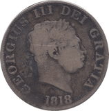 1818 HALFCROWN ( NF ) - Halfcrown - Cambridgeshire Coins