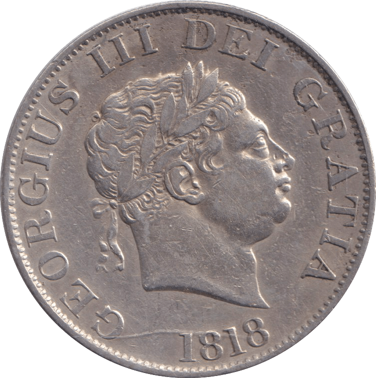1818 HALFCROWN ( VF ) - HALFCROWN - Cambridgeshire Coins
