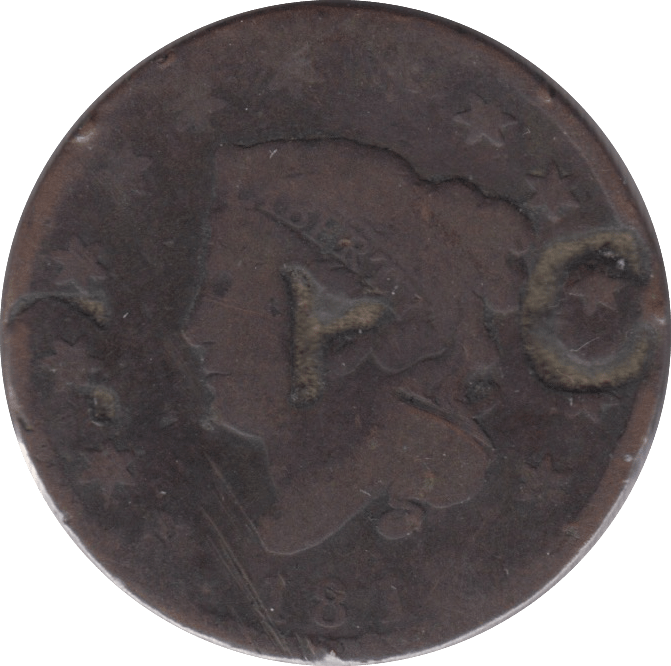 1818 ONE CENT USA - WORLD COINS - Cambridgeshire Coins