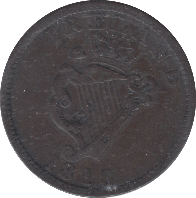 1818 PENNY TOKEN IRELAND - PENNY TOKEN - Cambridgeshire Coins