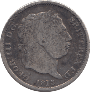 1818 SHILLING ( FINE ) - SHILLING - Cambridgeshire Coins