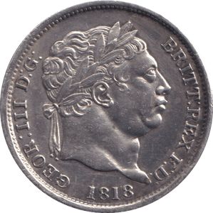 1818 SHILLING ( GVF ) - FLORIN - Cambridgeshire Coins