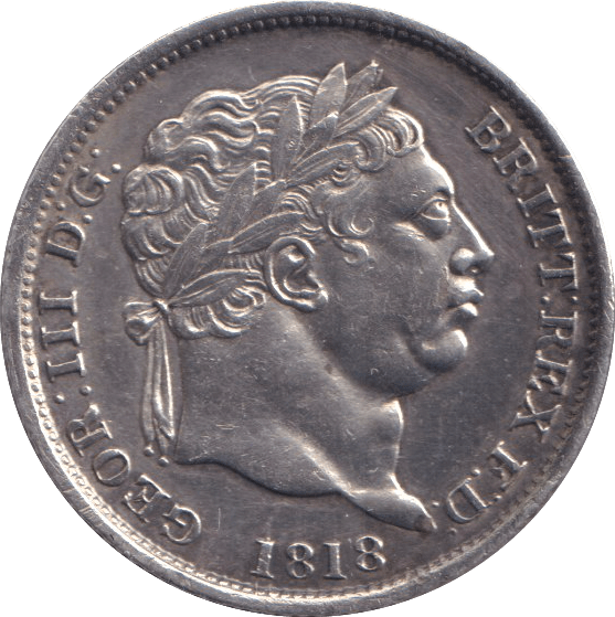 1818 SHILLING ( GVF ) - FLORIN - Cambridgeshire Coins