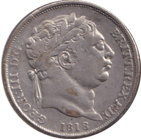 1818 SHILLING ( GVF ) - SHILLING - Cambridgeshire Coins