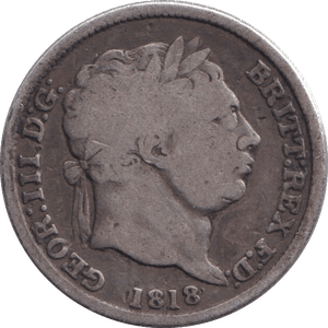1818 SHILLING ( NF ) - SHILLING - Cambridgeshire Coins
