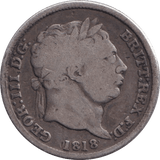 1818 SHILLING ( NF ) - SHILLING - Cambridgeshire Coins