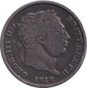 1818 SHILLING ( VF ) - SHILLING - Cambridgeshire Coins