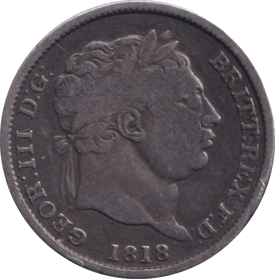 1818 SHILLING ( VF ) - SHILLING - Cambridgeshire Coins