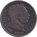1818 SHILLING ( VF ) - SHILLING - Cambridgeshire Coins