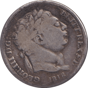 1818 SIXPENCE ( FINE ) - WORLD COINS - Cambridgeshire Coins