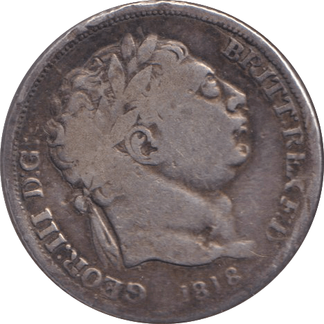 1818 SIXPENCE ( FINE ) - WORLD COINS - Cambridgeshire Coins