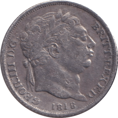 1818 SIXPENCE ( GVF ) - SIXPENCE - Cambridgeshire Coins
