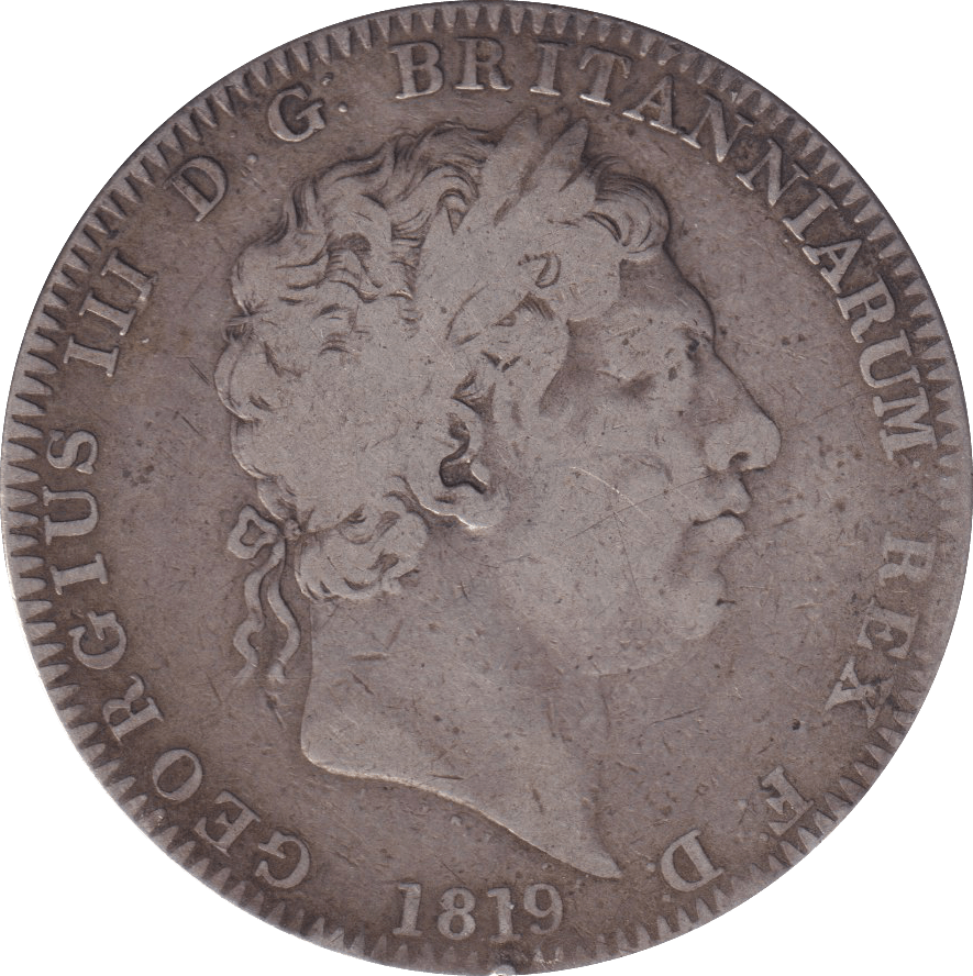 1819 CROWN ( FINE ) - FLORIN - Cambridgeshire Coins