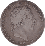 1819 CROWN ( FINE ) - FLORIN - Cambridgeshire Coins