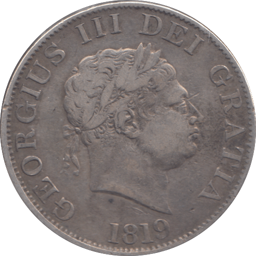 1819 HALF CROWN ( FINE ) - HALFCROWN - Cambridgeshire Coins