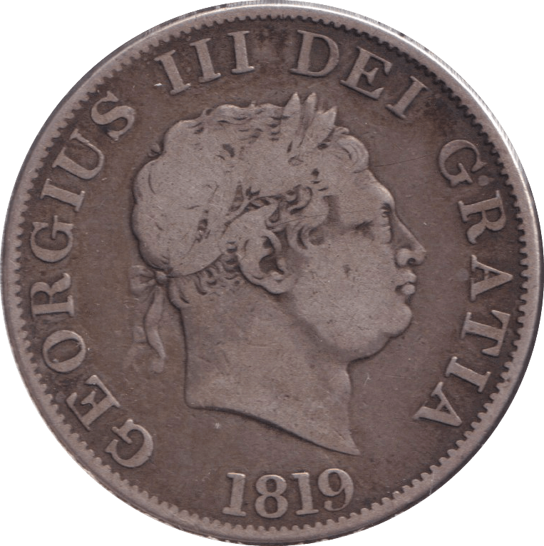 1819 HALFCROWN ( FINE ) - HALFCROWN - Cambridgeshire Coins