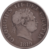 1819 HALFCROWN ( FINE ) - HALFCROWN - Cambridgeshire Coins
