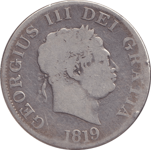 1819 HALFCROWN ( FINE ) - HALFCROWN - Cambridgeshire Coins