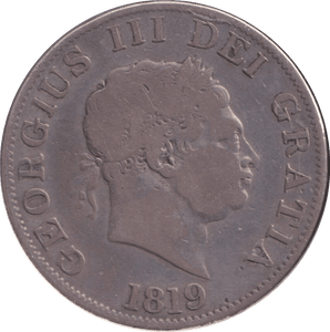 1819 HALFCROWN ( FINE ) - HALFCROWN - Cambridgeshire Coins