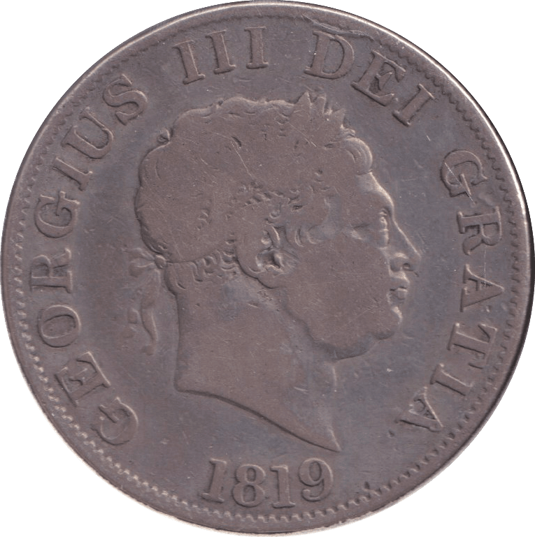 1819 HALFCROWN ( FINE ) - HALFCROWN - Cambridgeshire Coins