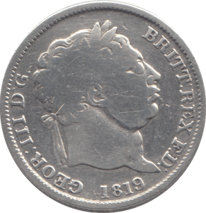 1819 SHILLING ( FINE ) - SHILLING - Cambridgeshire Coins
