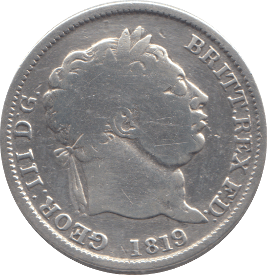 1819 SHILLING ( FINE ) - SHILLING - Cambridgeshire Coins