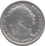 1819 SHILLING ( FINE ) - SHILLING - Cambridgeshire Coins