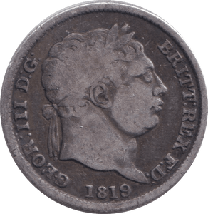 1819 SHILLING ( FINE ) - SHILLING - Cambridgeshire Coins