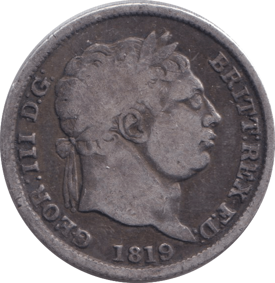1819 SHILLING ( FINE ) - SHILLING - Cambridgeshire Coins