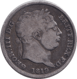 1819 SHILLING ( FINE ) - SHILLING - Cambridgeshire Coins