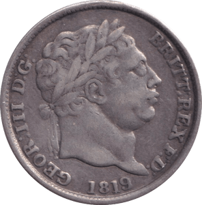 1819 SHILLING ( GVF ) - SHILLING - Cambridgeshire Coins
