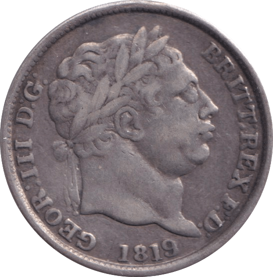 1819 SHILLING ( GVF ) - SHILLING - Cambridgeshire Coins