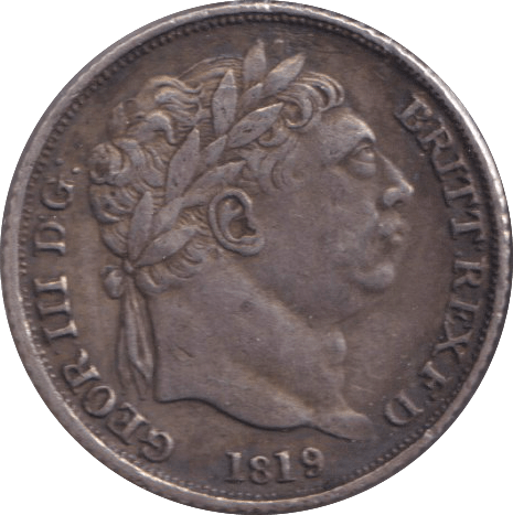 1819 SHILLING ( VF ) - SHILLING - Cambridgeshire Coins
