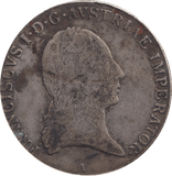 1819 SILVER 1 THALER AUSTRIA - SILVER WORLD COINS - Cambridgeshire Coins