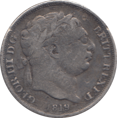 1819 SIXPENCE ( FINE ) - SIXPENCE - Cambridgeshire Coins