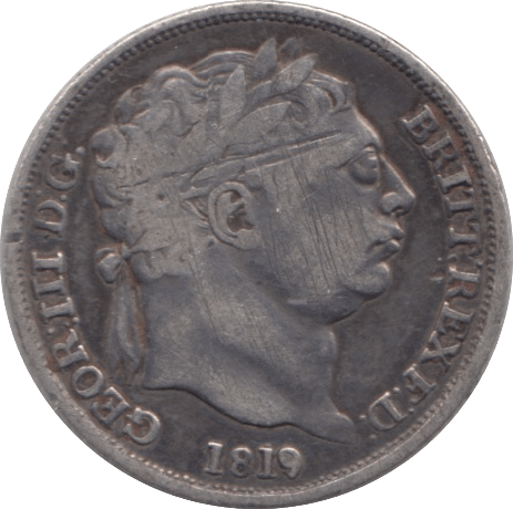 1819 SIXPENCE ( FINE ) - SIXPENCE - Cambridgeshire Coins