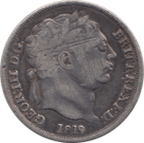 1819 SIXPENCE ( FINE ) - SIXPENCE - Cambridgeshire Coins