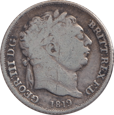 1819 SIXPENCE ( NF ) - SIXPENCE - Cambridgeshire Coins