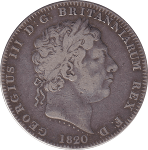 1820 CROWN ( FINE ) 7 - CROWN - Cambridgeshire Coins