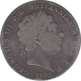 1820 CROWN ( FINE ) - CROWN - Cambridgeshire Coins