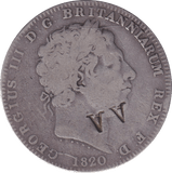 1820 CROWN ( FINE ) - CROWN - Cambridgeshire Coins