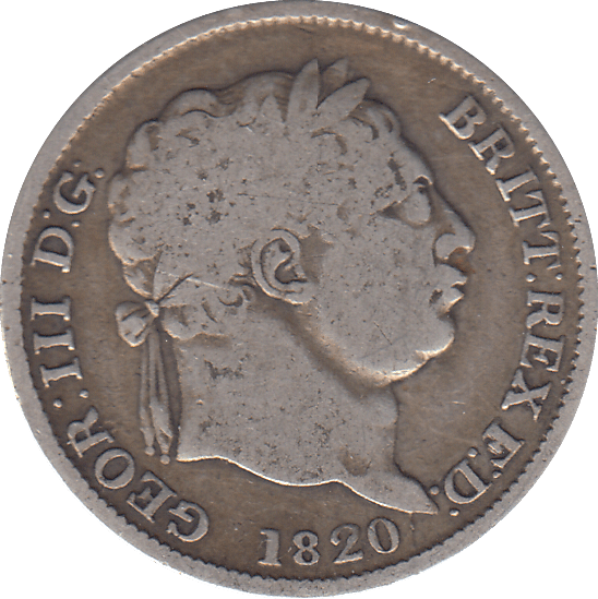 1820 SHILLING ( FINE ) - SHILLING - Cambridgeshire Coins