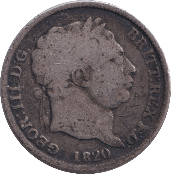 1820 SHILLING ( FINE ) - SHILLING - Cambridgeshire Coins