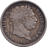 1820 SHILLING ( VF ) - SHILLING - Cambridgeshire Coins